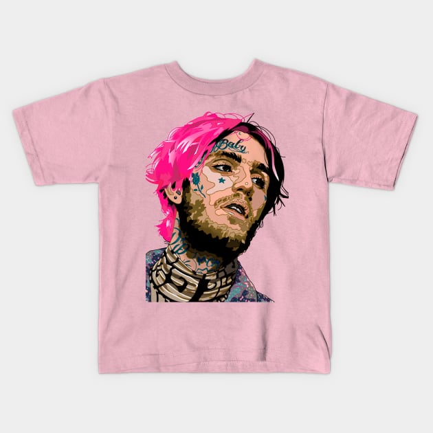 Lil Peep Kids T-Shirt by HAPHEART.COM